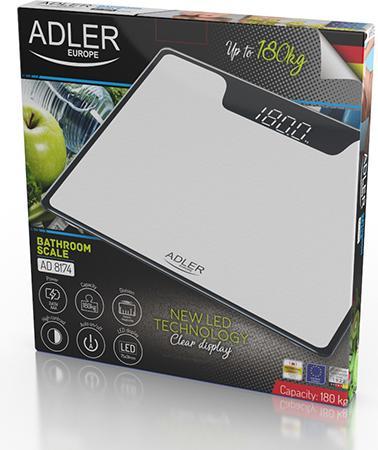 Immagine prodotto Adler Bilancia da bagno AD 8174w (180 kg)