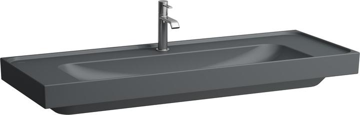 Produktbild Laufen Meda Waschtisch, unterbaufähig, 1200x460mm, Ablage beidseitig, 2 Hahnlöcher, ohne Überlauf (1270 mm, 240 mm)
