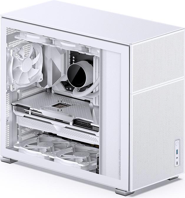 Actual product image Jonsbo D41 MESH White (mATX, DTX, Mini-ITX, ATX)