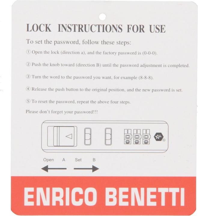 Actual product image Enrico Benetti New Jersey (38.50 l, Hand luggage (up to 50 litres))
