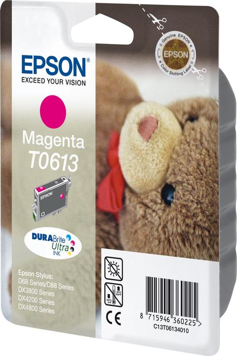Produktbild Epson C13T06134020 T0613 Tintenpatrone magenta 250 Seiten 8ml Magenta Stylus D 68 (M)
