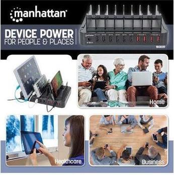 Image du produit Manhattan Station de recharge USB (76 W)