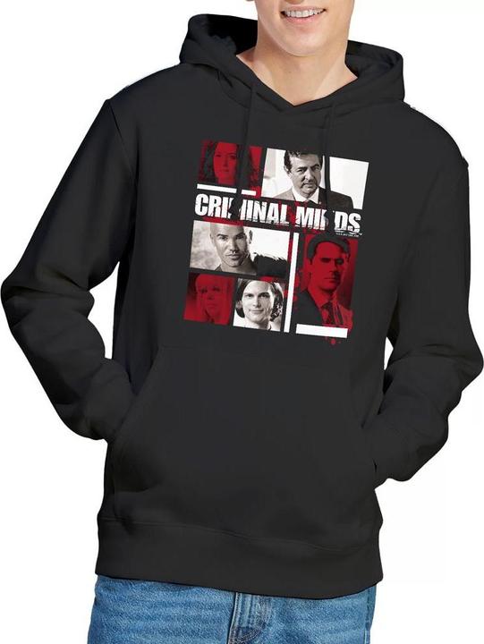 Immagine prodotto Criminal Minds Felpa con Cappuccio Scatole dei Personaggi Uomo (XXL)