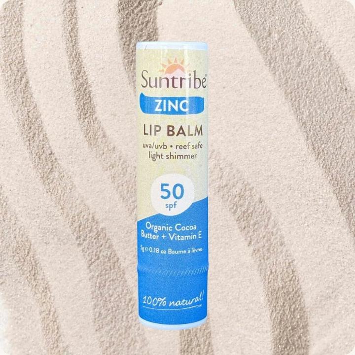 Actual product image Suntribe Mineralischer Bio-Lippenbalsam mit Zink LSF 50 (Balm)