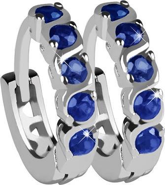 Beneto Round Silver Earrings AGUC1207 (L)