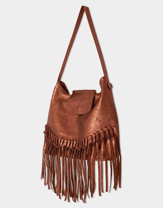 Immagine prodotto Joe Browns Borsa a tracolla in pelle scamosciata con nappe Boho