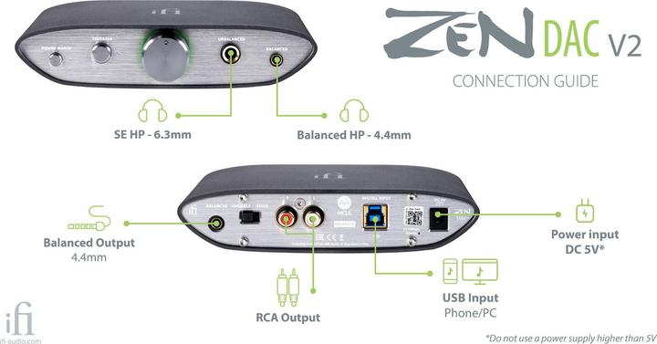 Immagine prodotto iFi Audio Zen Dac V2 (interruttore di guadagno, Potenziamento dei bassi, USB-DAC)