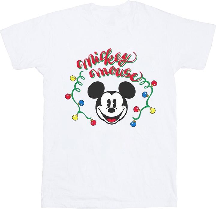 Disney Mickey Mouse Christmas Light Bulbs TShirt