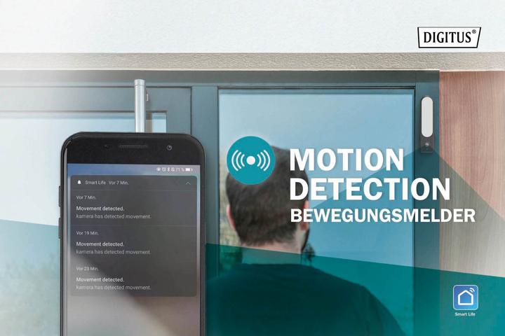 Immagine prodotto Digitus Telecamera smart da esterno Full HD con proiettore a LED, WLAN + comando vocale (1920 x 1080 Pixels)