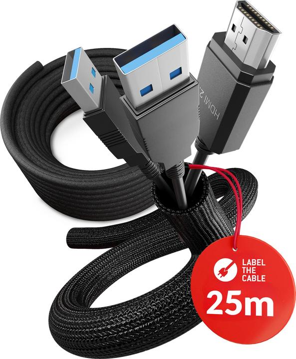 Actual product image Label-the-cable PRO 5111, LTC PRO CABLE TUBE 10mm cable conduit self-closing, 25m (Cable conduit, 2500 cm)