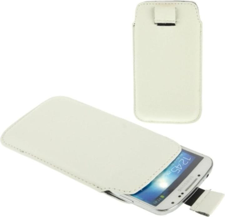 Produktbild König Design Handyhülle Tasche Slide für Handy Samsung Galaxy S5 / S5 Neo Weiss (Samsung Galaxy S5 Neo, Samsung Galaxy S5)