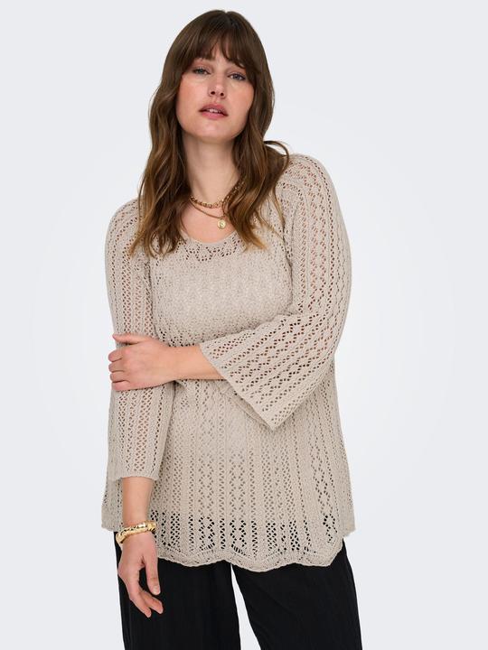 Produktbild Only Normal geschnitten Rundhals Plus Pullover Strickpullover (S)