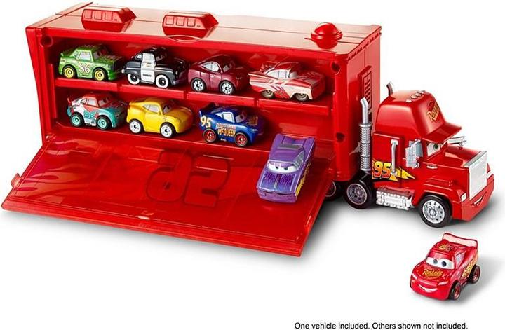 Actual product image Mattel Disney Cars Mini Mack Transporter (incl. 1 Mini Racer Lightning McQueen)