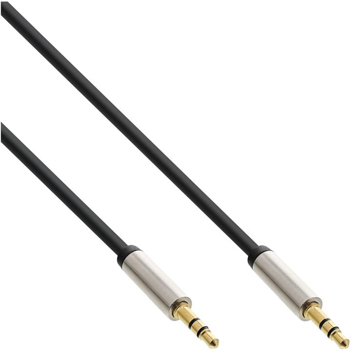 Produktbild InLine Slim Audio Kabel Klinke 3 (1 m, 3.5mm Klinke (AUX))