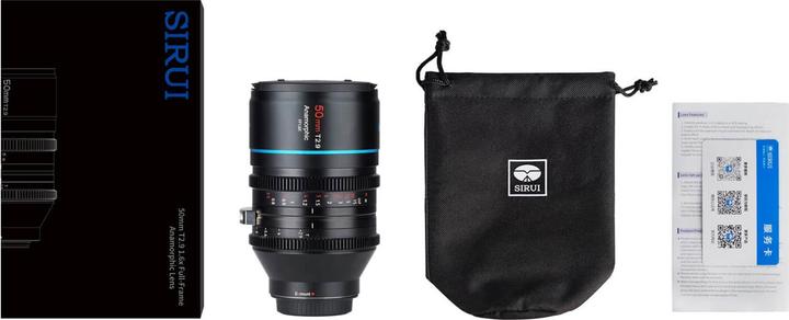 Actual product image Sirui Venus 50mm T2.9 1.6x full frame anamorphic lens Z mount (Nikon Z, full size)