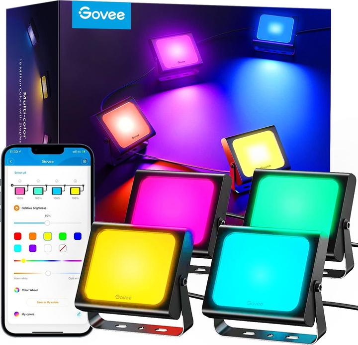 Produktbild Govee LED-Scheinwerfer (330 lm, IP65)
