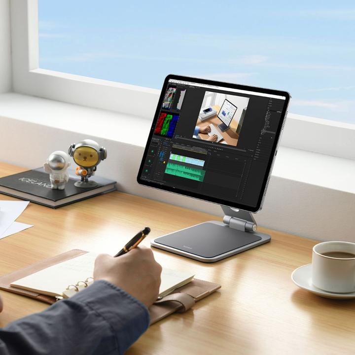 Produktbild Baseus MagStable magnetischer faltbarer Ständer für Tablets 10,9–11 Zoll – Grau