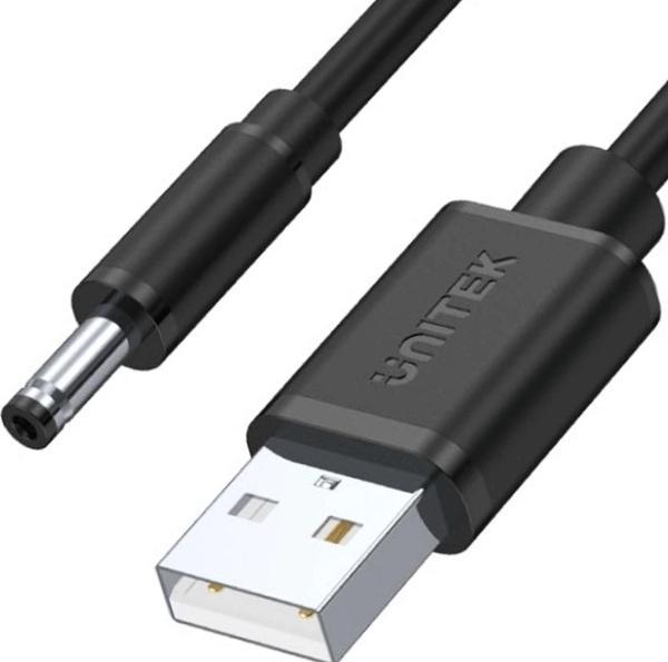 Image du produit Unitek câble zasilający USB - wtyk DC 3.5/1.35 mm (1 m, 15 W)