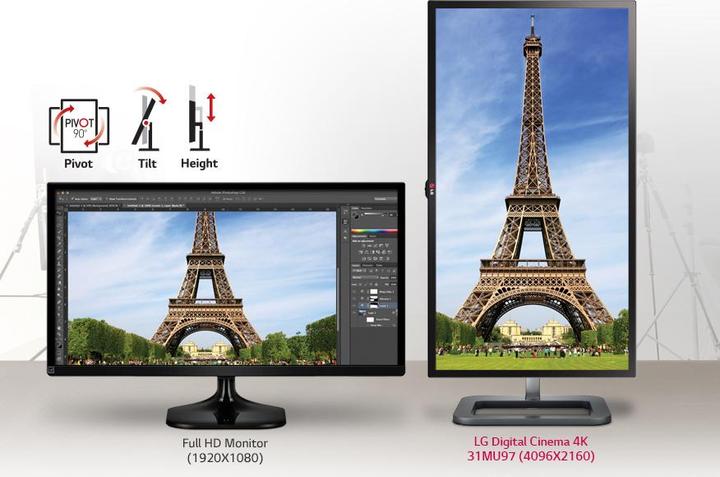 Produktbild LG 31MU97-B Digital Cinema 4K (4096 x 2160 Pixel, 31")