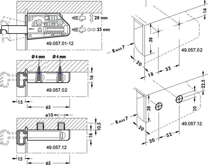Actual product image Camar Cabinet hanger (1 pcs.)