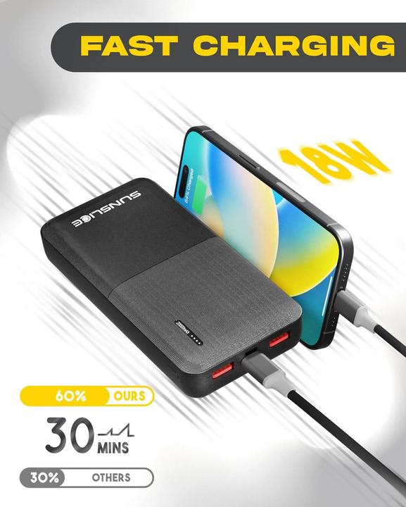 Image du produit Sunslice Batterie externe "Gravity 20" (20000 mAh, 18 W, 74 Wh)