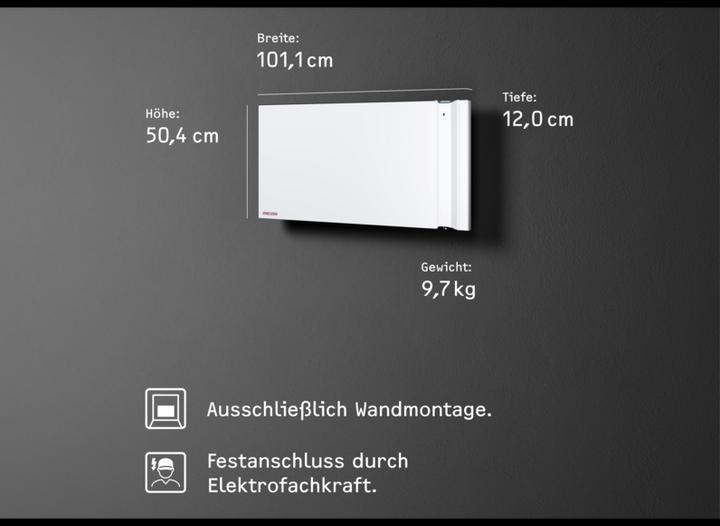 Produktbild Stiebel Eltron CND 150, 1,5 kW Duo Wandkonvektor für ca. 20 m², ohne Stecker (1500 W)