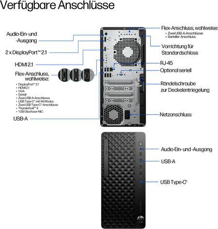 Actual product image HP EliteDesk 8 TWR G1i U5235 16GB/512 PC (Intel Core Ultra 5 235U, 16 GB, 512 GB)