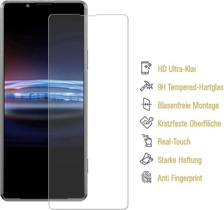 Produktbild Protectorking 1x echtes Tempered 9H Panzerhartglas 3D KLAR (1 Stück, Sony Xperia Pro-I)