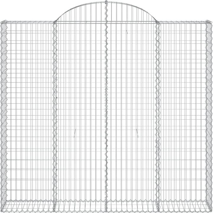Produktbild VidaXL Gabionen mit Hochbogen 11Stk. 200x50x180/200cm Verzinktes Eisen