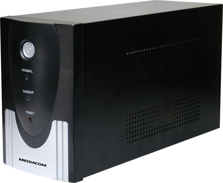 Actual product image Mediacom M-UPS1000M uninterruptible power supply (UPS) 1 kVA 600 W 4 socket(s) AC (1000 VA, 600 W)