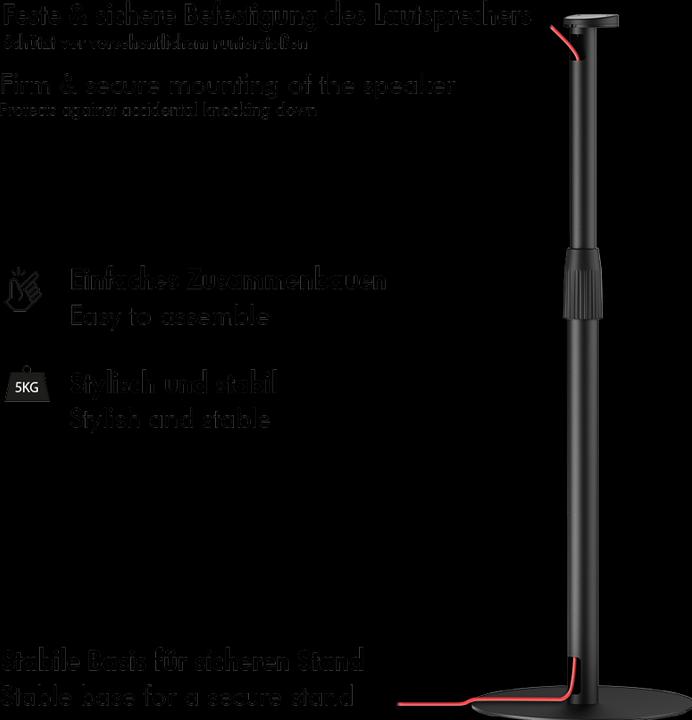 Actual product image LogiLink BP0208 (1 pcs., Stand, Height-adjustable)