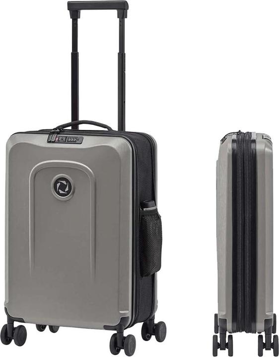 Actual product image Senz Foldable Carry On Trolley, 38L, Silk Grey (38 l, Hand luggage (up to 50 litres))