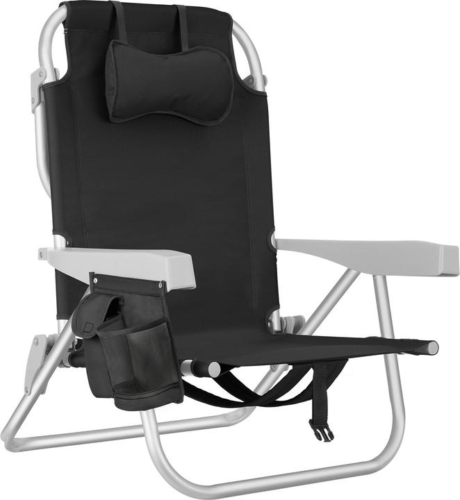 Image du produit tectake chaise de plage Coral, pliable avec fonction sac à dos