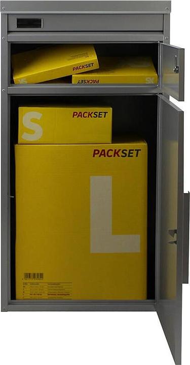 Produktbild SafePost 65 TIAMAT Paketkasten silbergrau + 2 Sch.