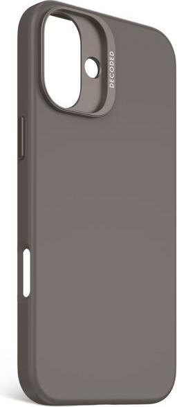 Actual product image Decoded AntiMicrobial Silicone Backcover iPhone 16 Plus Black (Apple iPhone 16 Plus)