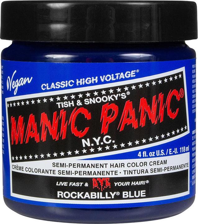 Immagine prodotto Skybound Rockabilly Blue Classic Creme Vegan Cruelty Free Tintura semi permanente per capelli blu 118ml (Blu Rockabilly)