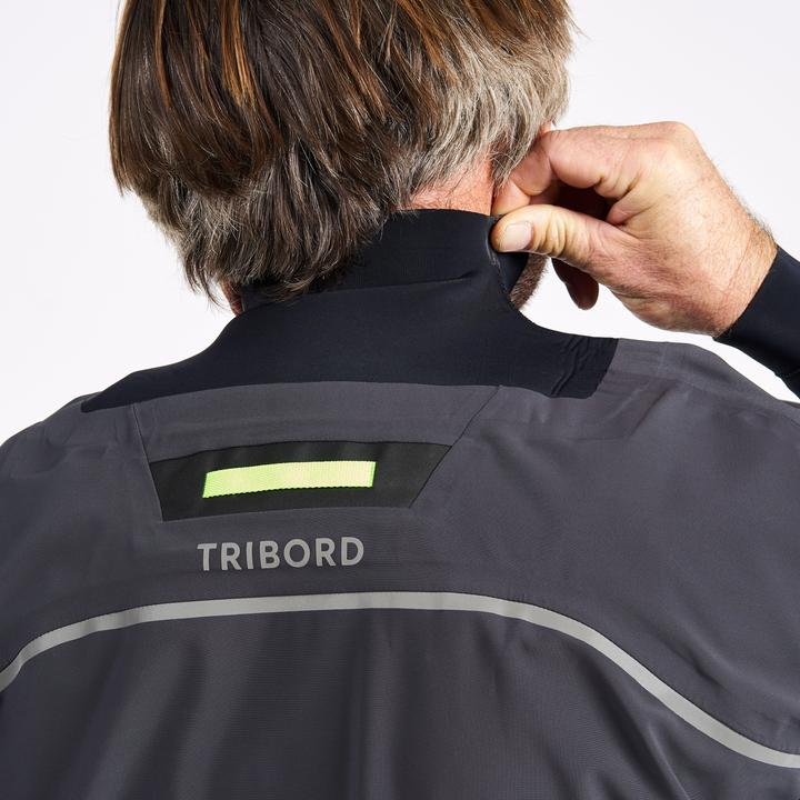 Actual product image Tribord Slip-on jacket sailing men lightweight offshore Pro Series 900 dark grey (XL)