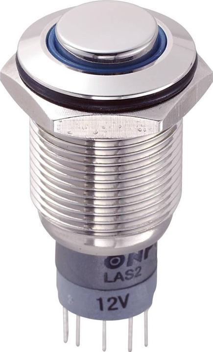 Produktbild Tru Components 701884 LAS2GQH-11E/B/12V/N/P Vandalismusgeschützter Drucktaster 2