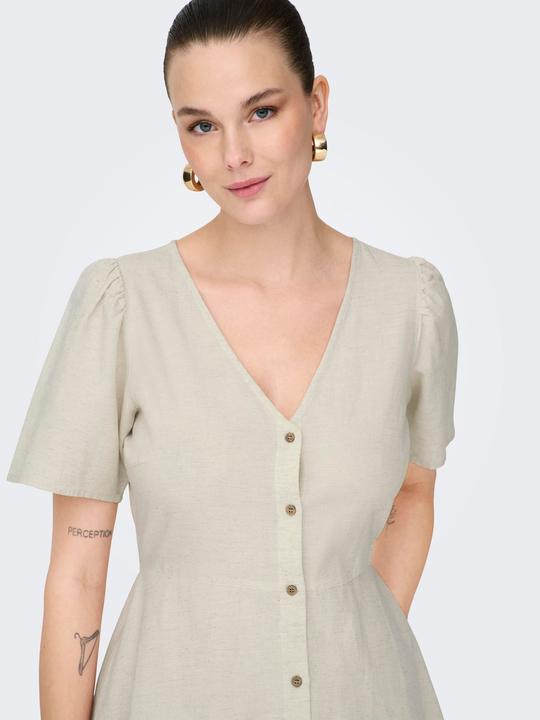 Actual product image Only Onlvita Life Linen S/S Short Dress Wvn (S)
