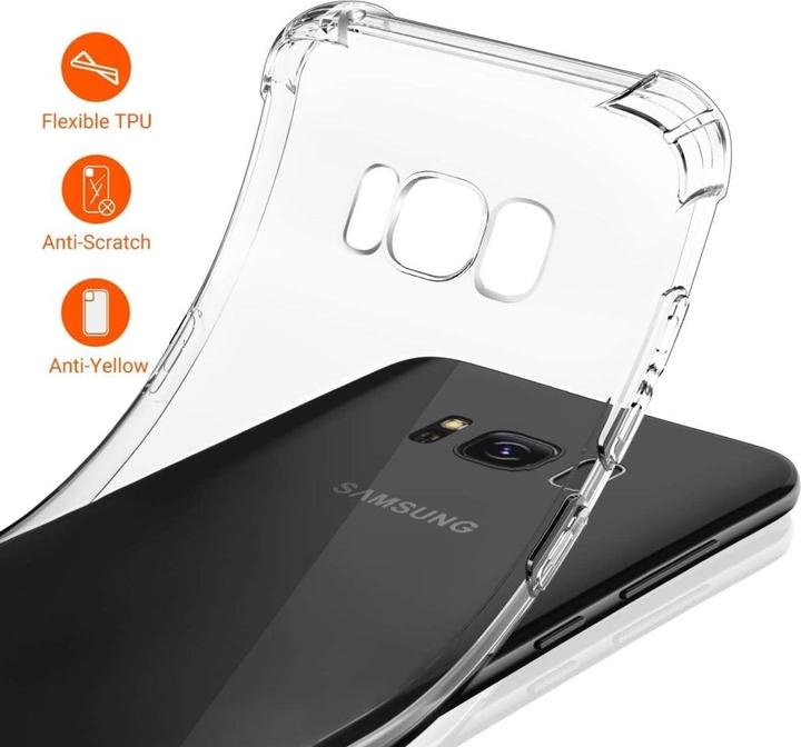 Actual product image Screenguard Samsung Galaxy S8 Case Crystal Soft Airbag Bumper (Samsung Galaxy S8)