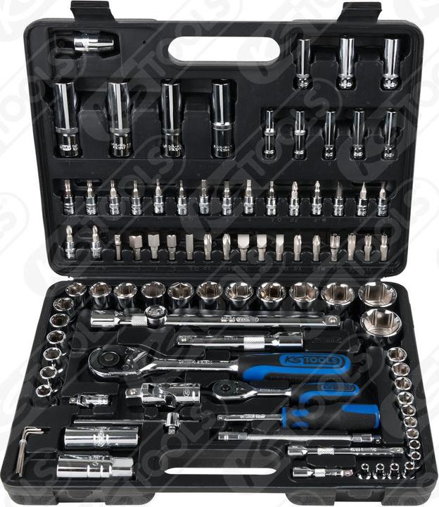 Actual product image KS Tools 1/4 +1/2 CHROMEplus Steckschlüssel-Satz, 96-tlg