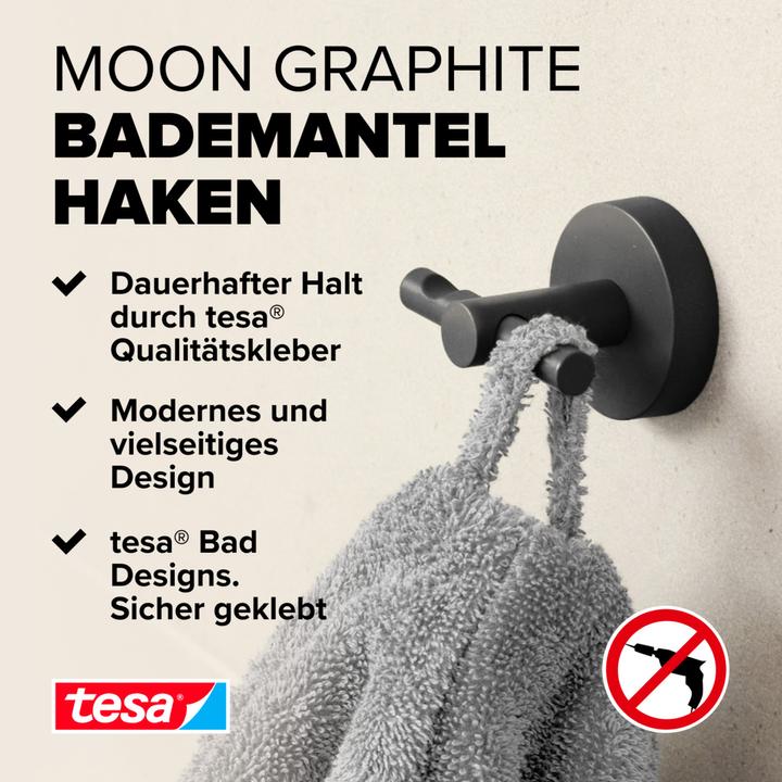 Immagine prodotto tesa ganci per accappatoi ® MOON in Grafite