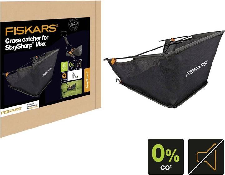Produktbild Fiskars Grasfangkorb Momentum (1000592) (Rasenmäher, Grasfangkorb + Fangsack)