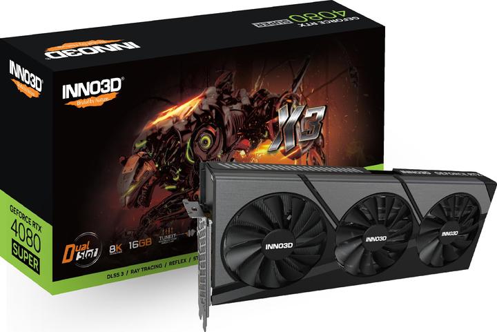Actual product image Inno3D GEFORCE RTX 4080 SUPER X3 16GB GDDR6X 3xDP 1xHDMI (16 GB)