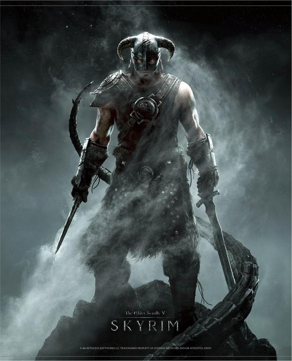 Produktbild Gaya Entertainment Skyrim Wallscroll "Dragonborn"