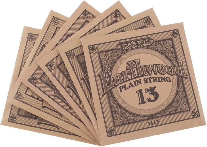 Actual product image Ernie Ball Earthwood Medium Bronze (.013-.056) (6 x, Guitar, 0.06")