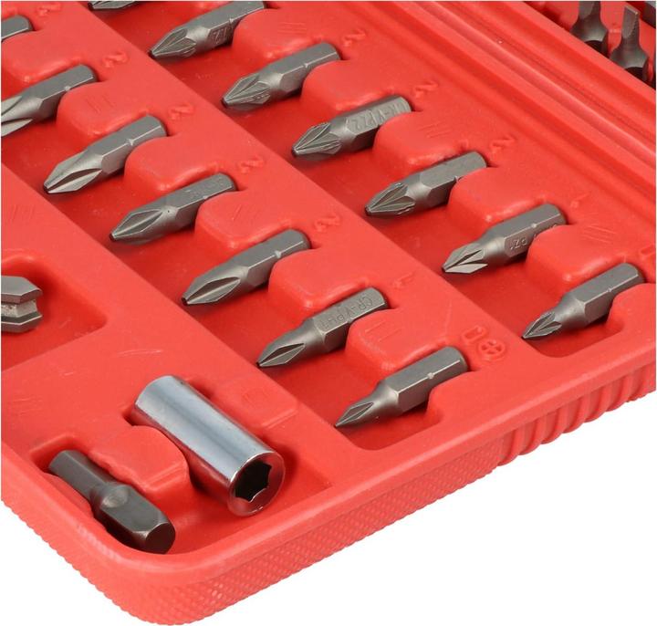 Actual product image FixPoint Bit set 100 pieces made of high quality tool steel (Hexagon socket TX M20, Hexagon socket TX M27, Hexagon socket TX M30, Hexagon socket TX M10, Hexagon socket TX M15, Hexagon socket TX M25, Hexagon socket TX M40, Cross Pozidriv PZ M1, Cross Pozidriv PZ M2, Cross Pozidriv PZ M3, Cross Pozidriv PZ M0, Hexagon socket TX M6, Hexagon socket TX M8)