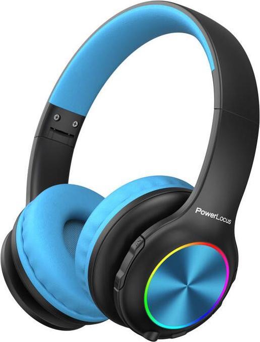 PowerLocus Wireless Headphones for kids PLED (black&blue)