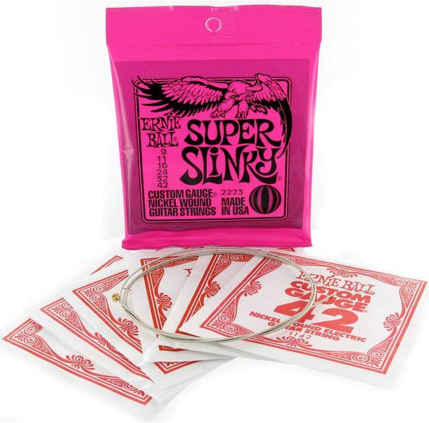 Actual product image Ernie Ball Super Slinky (6 x, Electric guitar, 0.04")