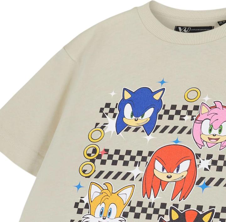 Sonic The Hedgehog Group Faces TShirt Jungen kurzärmlig